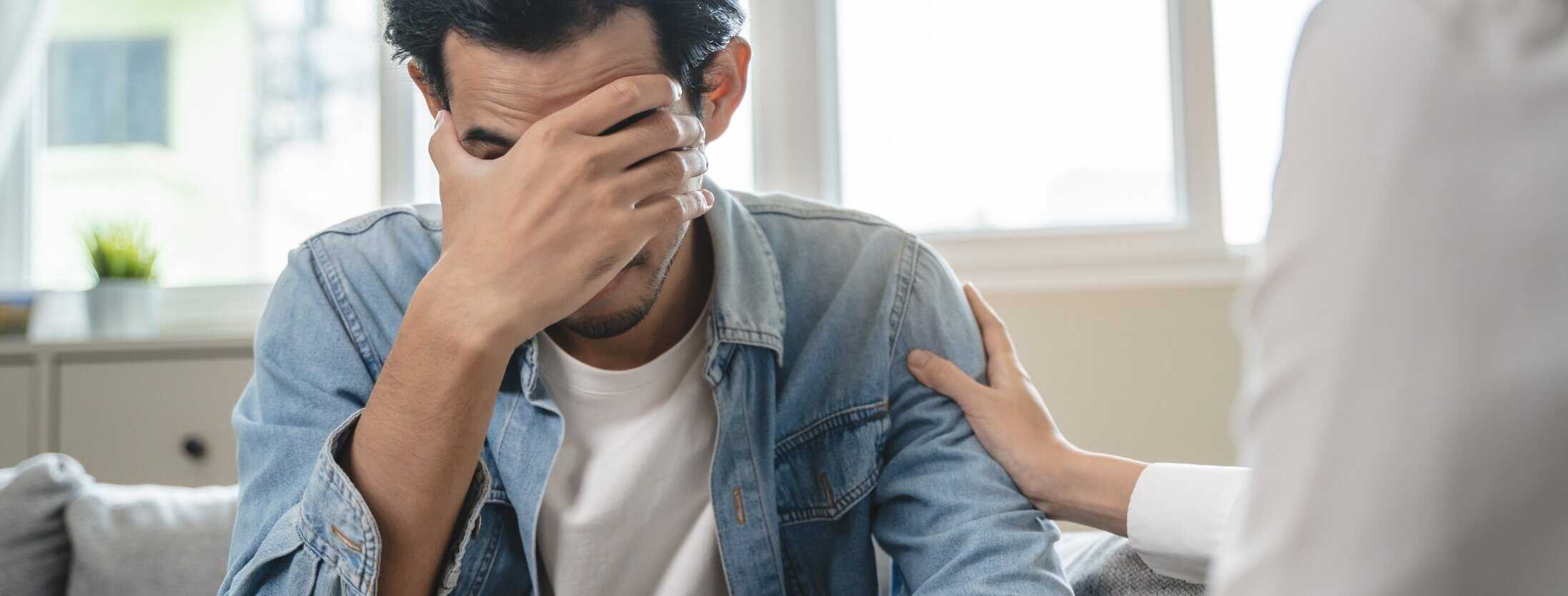 A man seeks help for opioid dependency through our Philadelphia opioid addiction treatment.