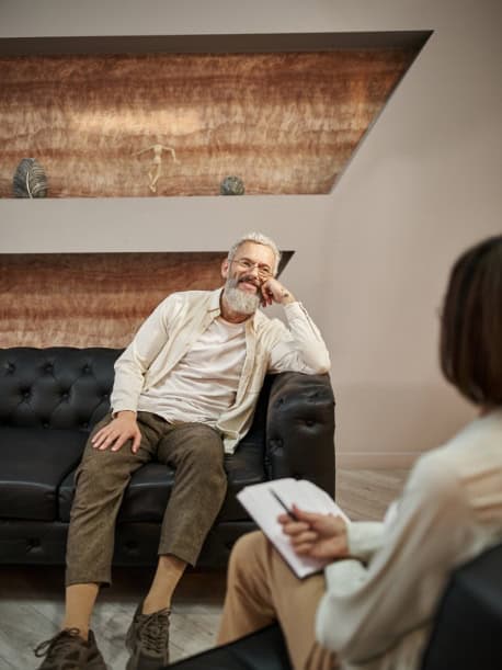 A man shares his expereince during personalized treatment after learning about us and our recovery services.