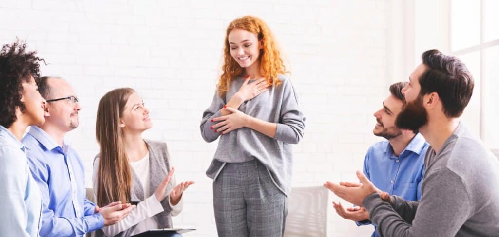 Clients participating in group therapy during Philadelphia heroin addiction treatment.