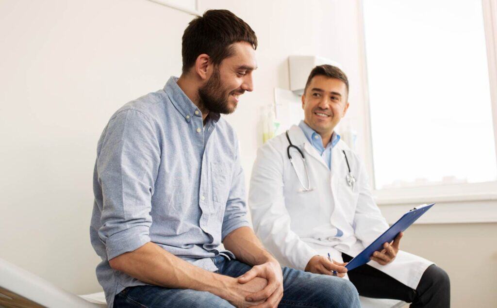 Man receiving medical detox support in Philadelphia cocaine addiction treatment.