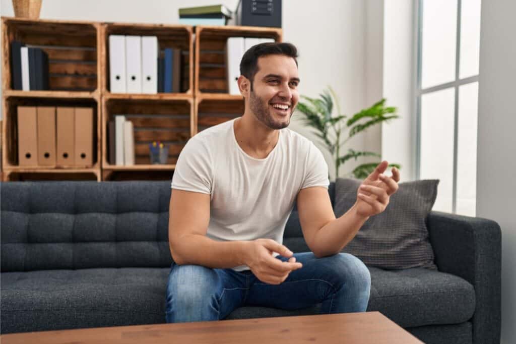 A man shares his experience during rehab near Wynnewood, PA.